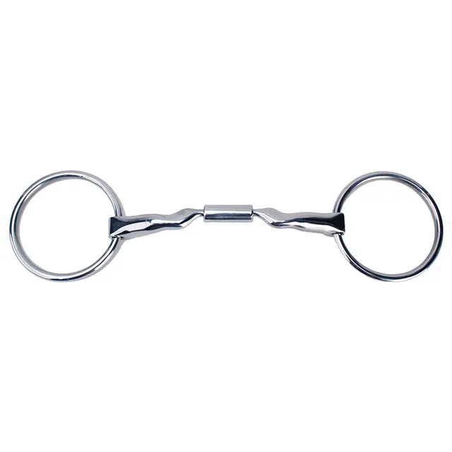 5" Toklat Myler Loose Ring Mb 04 14Mm Stainless Steel Low Port Snaffle Mouth Bit 1
