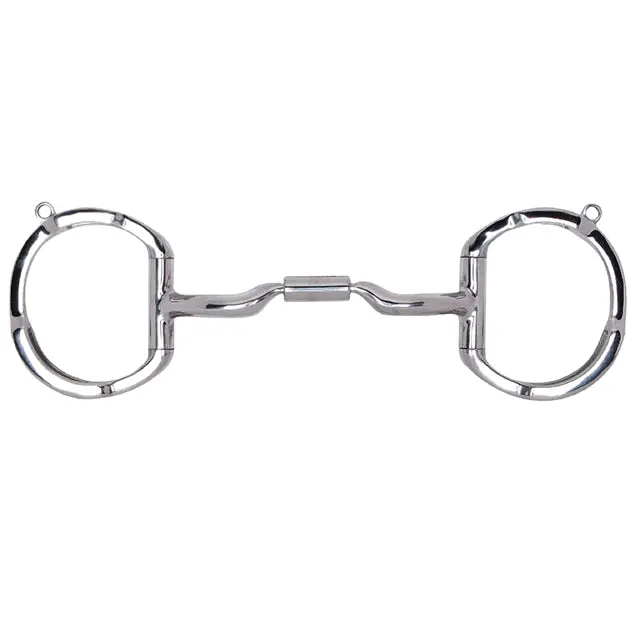 4 3/4" Toklat Myler Eggbutt W/ Stainless Steel Low Port Comfort Snaffle Mouth Bi 1