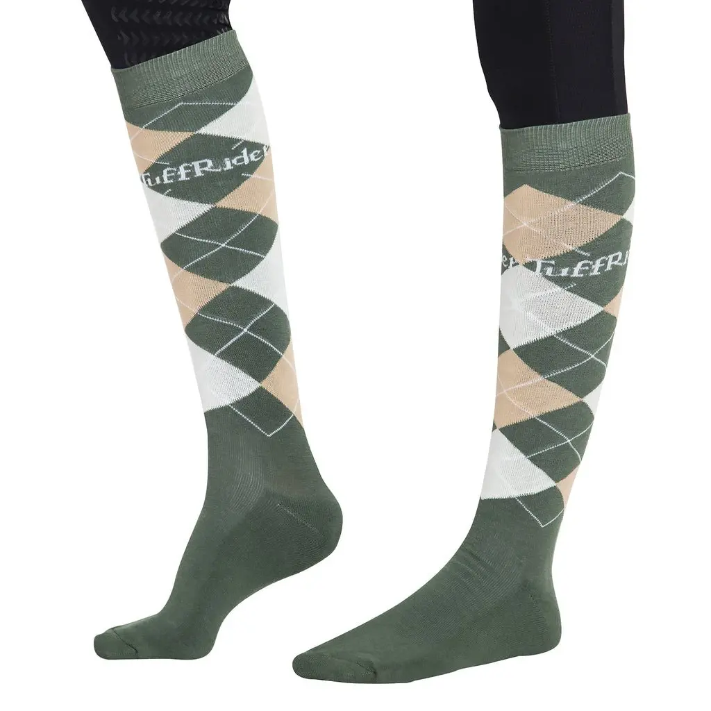 Tuffrider Argyle Knee Hi Socks 3