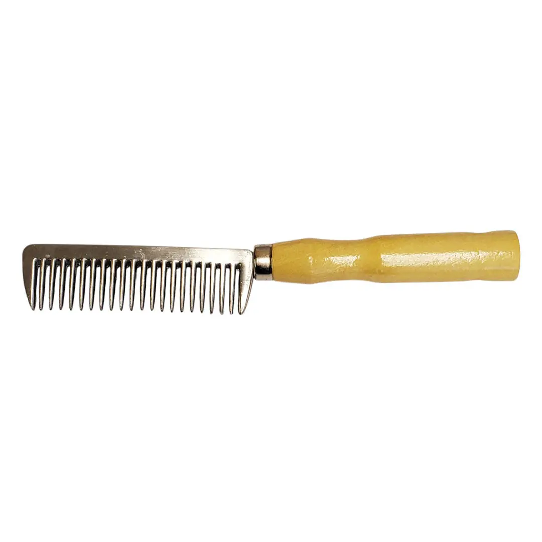 Tuffrider Aluminum Comb With Wooden Handle 1