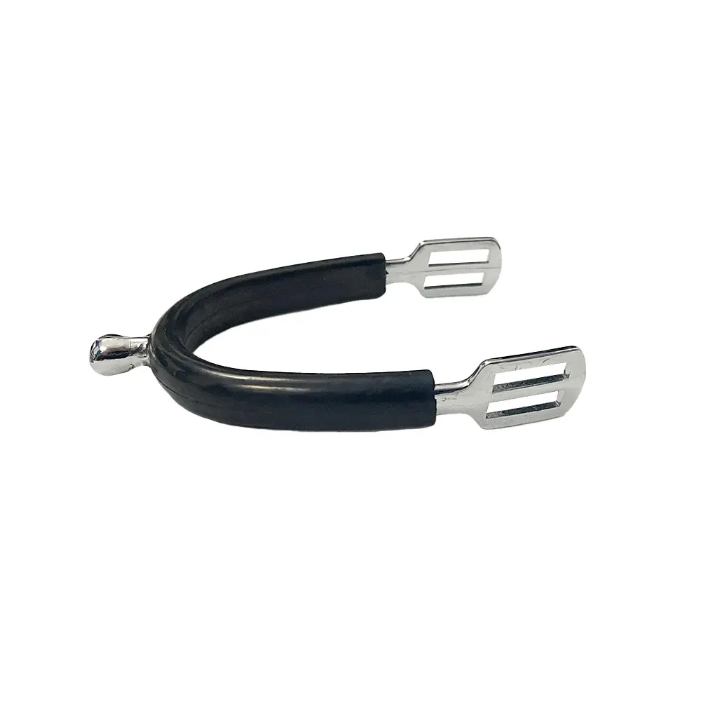 Tuffrider Rubber Covered Spurs With Strap- 15 Mm 1