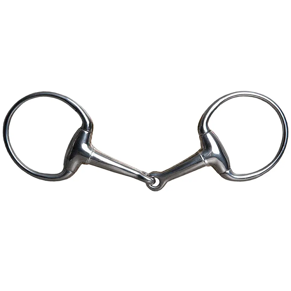 5" Hilason Western Eggbutt Solid Horse Mouth Snaffle Bit 2