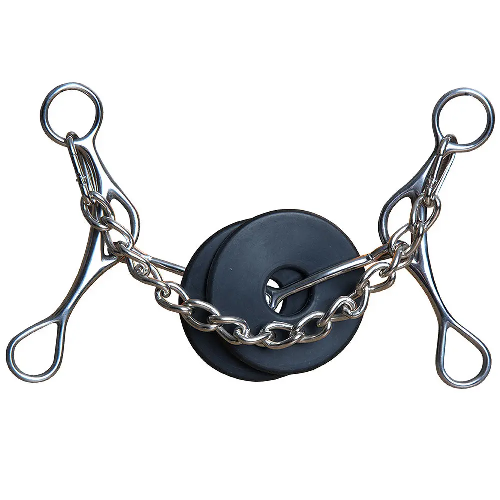 6" Hilason Western Snaffle Gag Shank Horse Mouth Bit 1