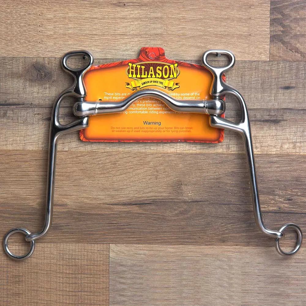 5" Hilason Western Walking Horses Ported Horse Mouth Curb Bit 1