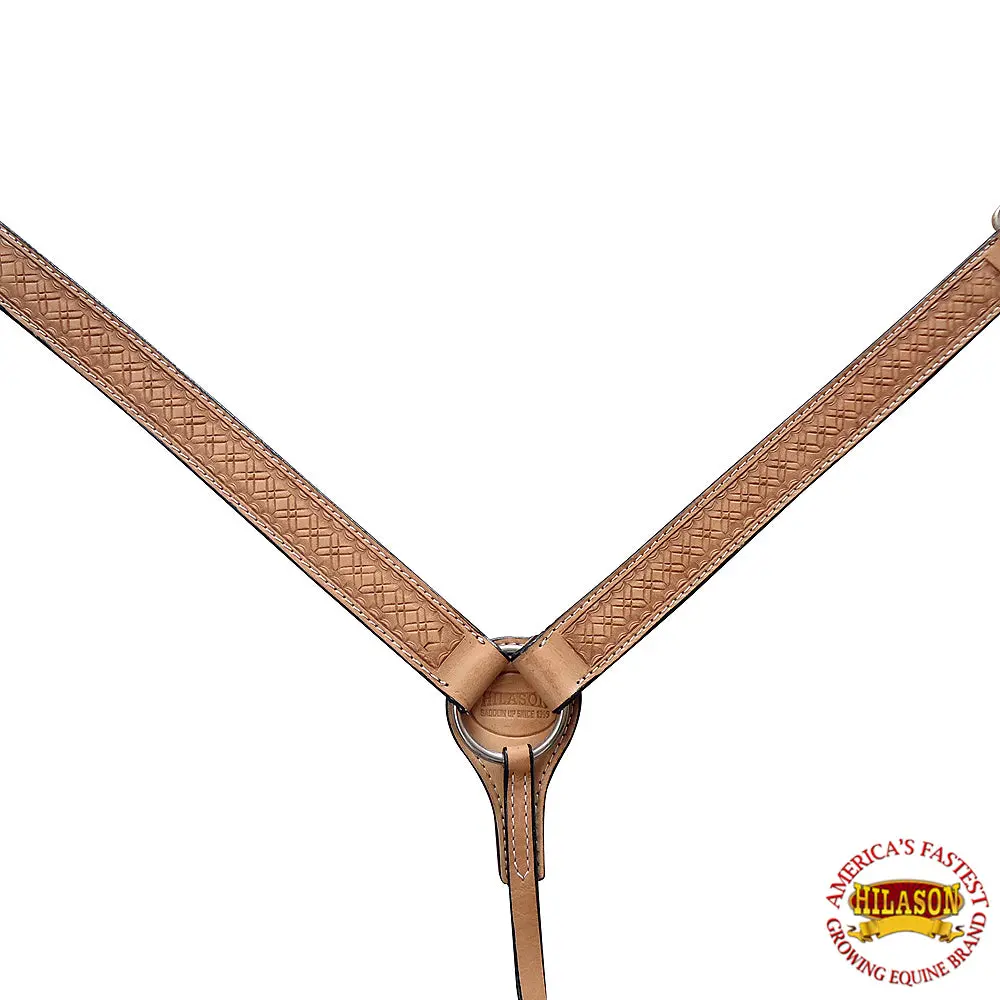Hilason Western Horse Breast Collar American Leather Hand Tool | For Horses 1