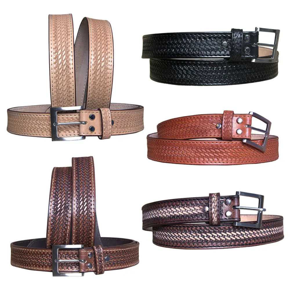Hilason Western Genuine Leather Belt For Men Women Cowboy Cowgirl Handmade Unisex Full Grain Heavy Duty Tooled Jeans 1