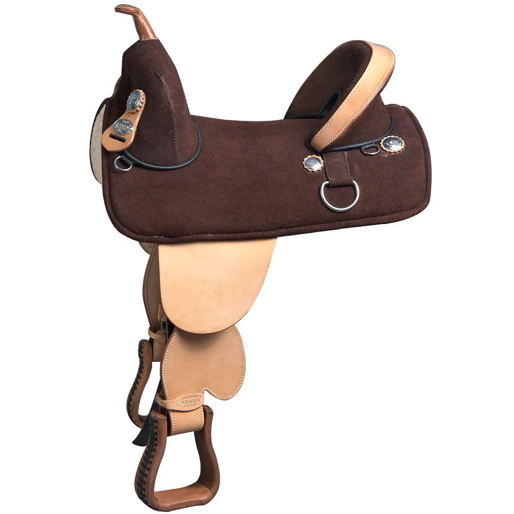 Hilason Treeless Western Trail Barrel Racing American Leather Saddle | Horse For Horses 1