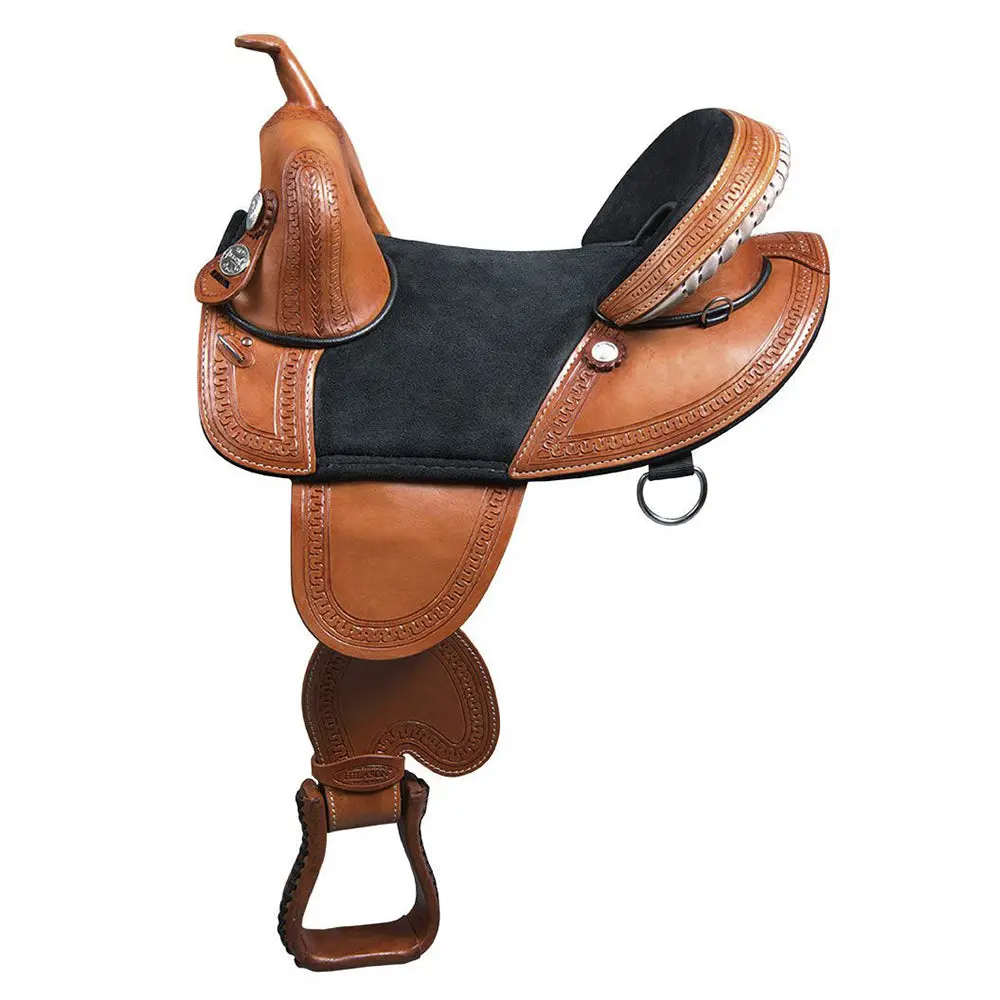 Hilason Western Treeless Trail Racing Genuine American Leather Saddle | Horse For Horses 2