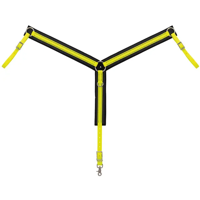 Weaver Trail Gear Horse Easy Care Comfort Durable Breast Collar Orbit Yellow 1