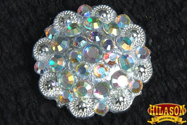 Ab Crystals Berry Silver Bling Headstall Saddle Hilason 3