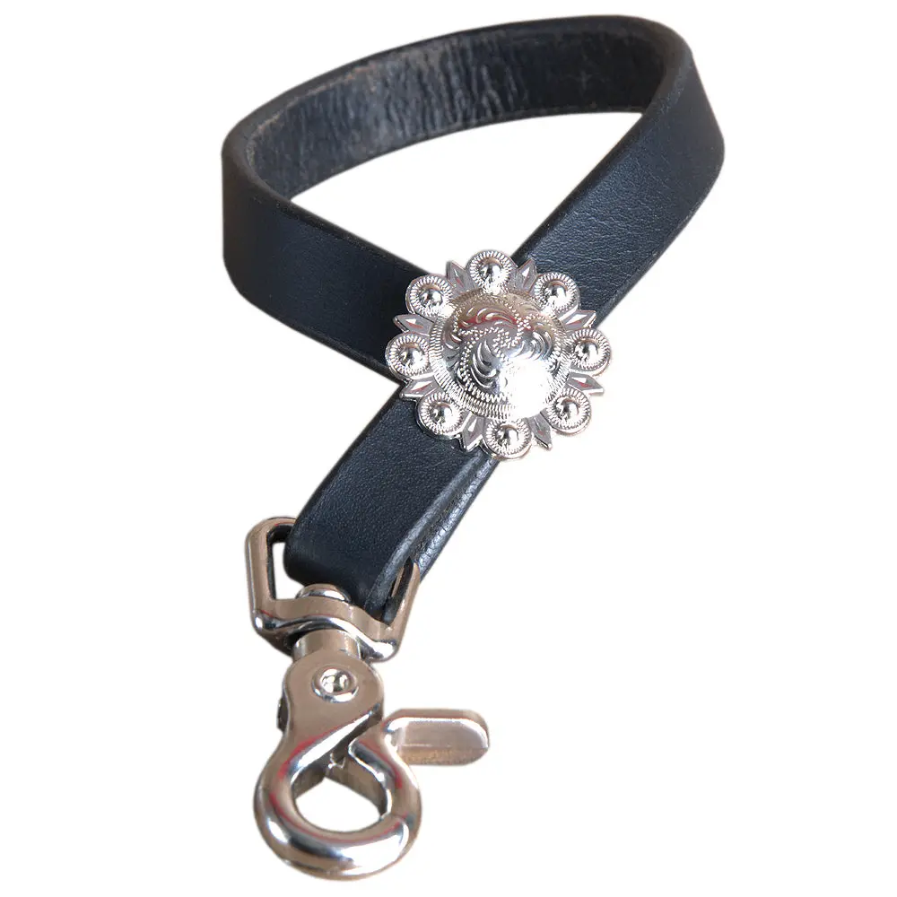 Hilason 4 Inch Leather Horse Tie Down Hobble Keeper Sunset Hand Tool | Ties Straps For Horses 1