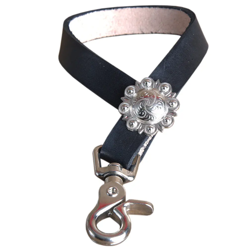 Hilason 4 Inch Leather Horse Tie Down Hobble Keeper Sunset Hand Tool | Ties Straps For Horses 1