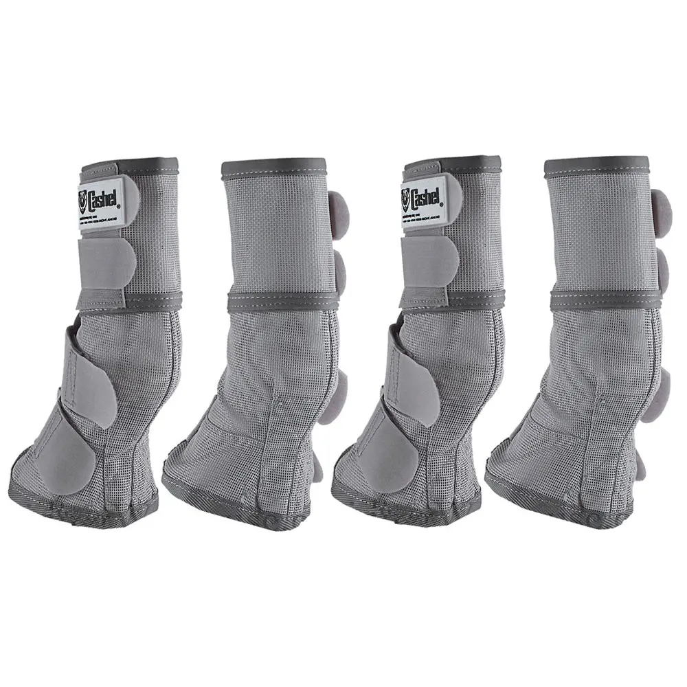 4 Pack Cashel Fly Pony Horse Leg Guard Cool Mesh Boots Grey 1