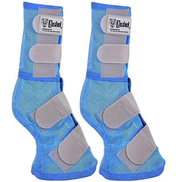 4 Pack Cashel Fly Arab Horse Leg Guard Cool Mesh Boots Blue 2