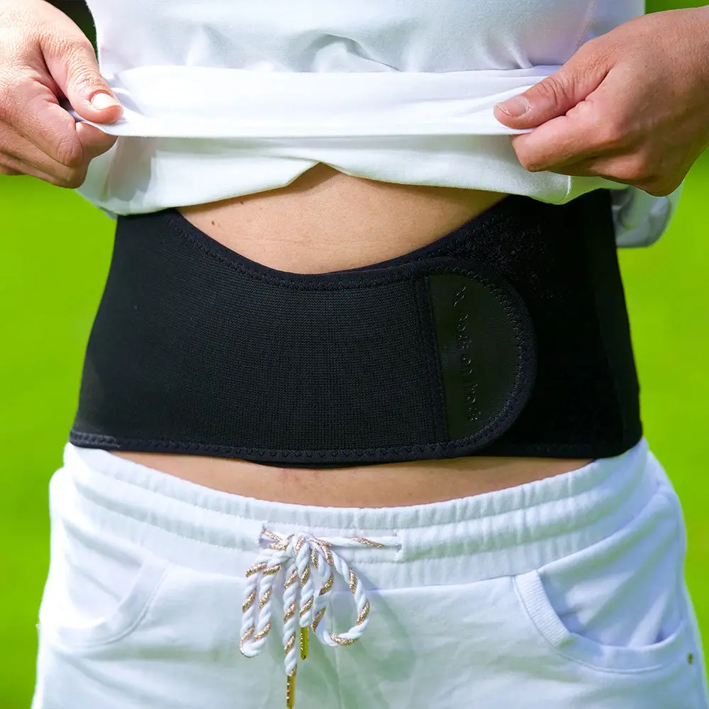 Small Back On Track Body Pain Relief Thermal Warmth Brace Black 2