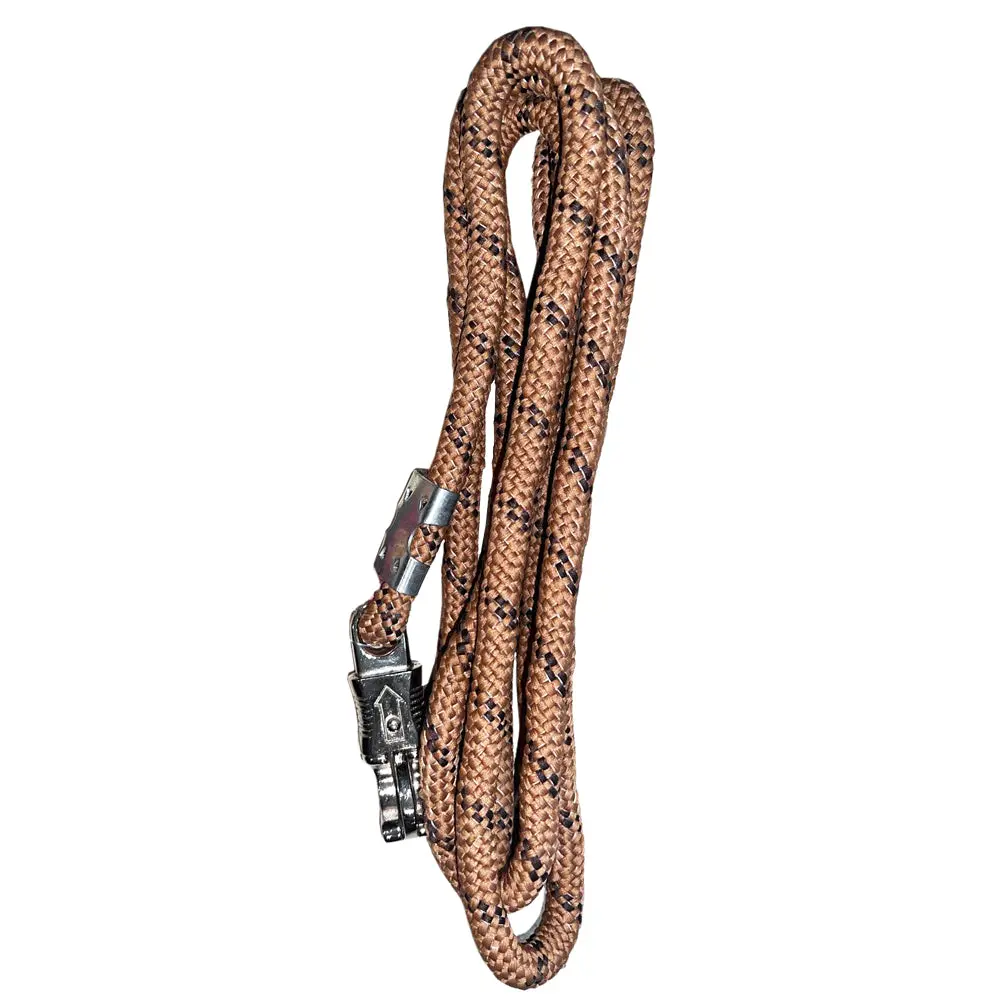 9 Feet Hilason Horse Riding Nylon Round Lead Rope Brown 1