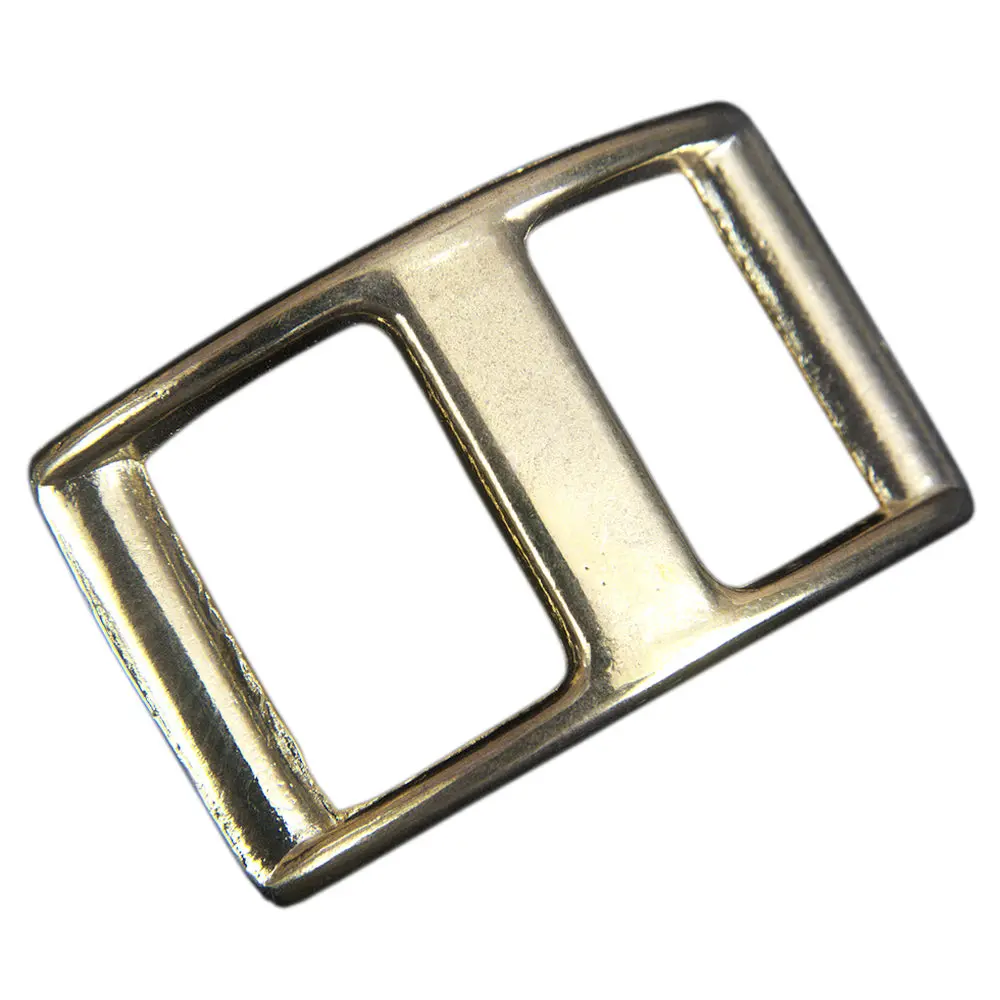 5/8 In Hilason Horse Tack Clean Laqueer On Polished Brass Conway Buckle 1