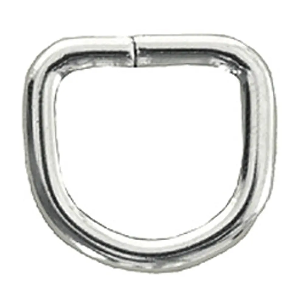Hilason Western Horse Tack Welded Wire Dee Ring Nickel Plated 1