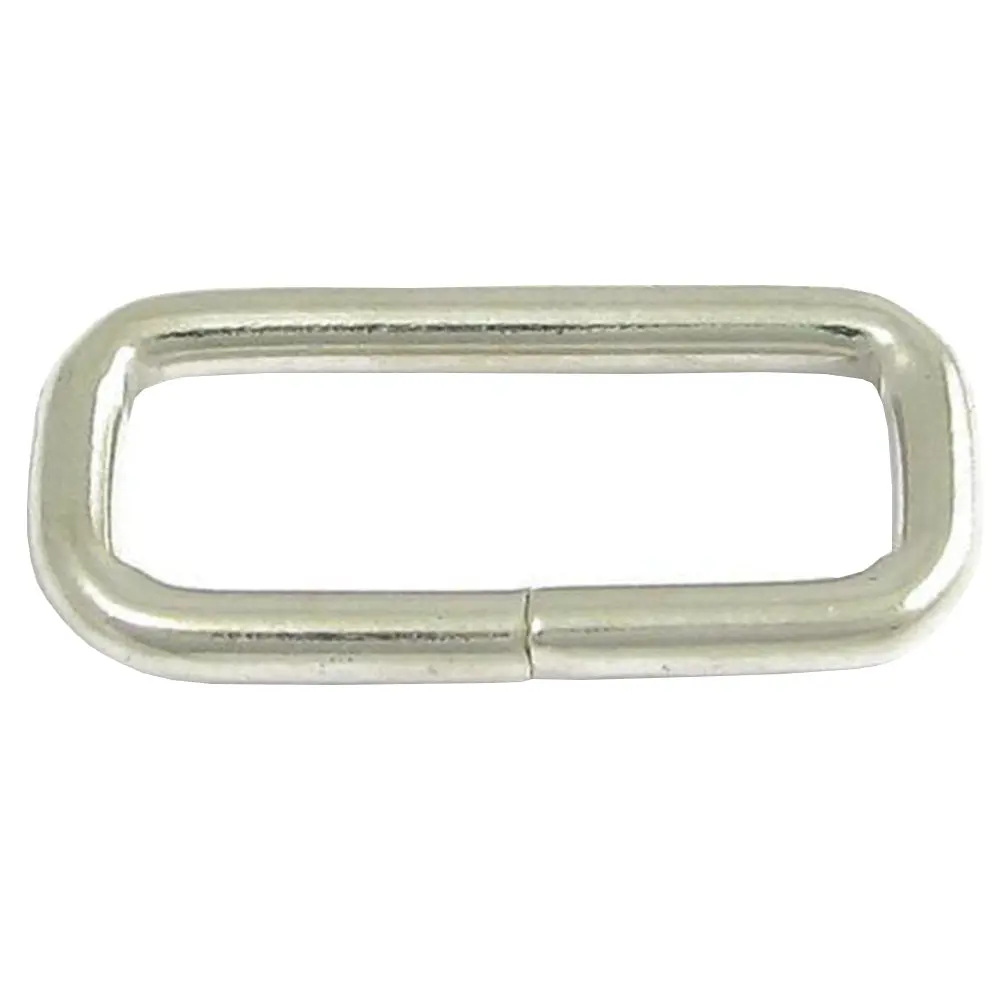 Hilason Western Tack Nickle Plated Wire Rectangle Horse Strap Loop 2