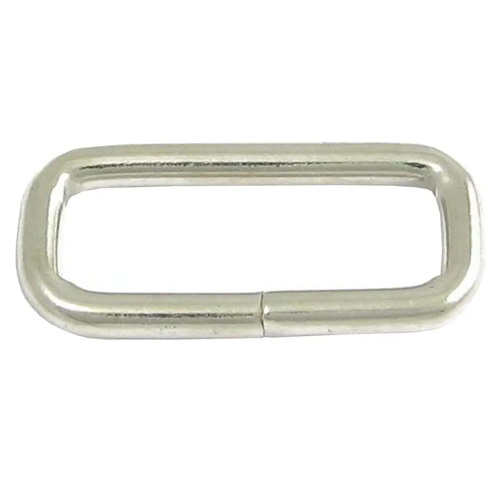 Hilason Western Tack Nickle Plated Wire Rectangle Horse Strap Loop 1