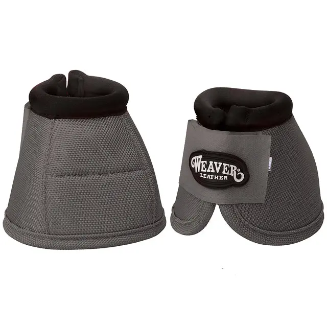 Large Weaver Ballistic Nylon 2520D Horse Leg No Turn Bell Boots Pair Steel 1