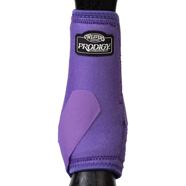 Small Weaver Prodigy Horse Front Neoprene Athletic Sports Boots Pair Grape 1