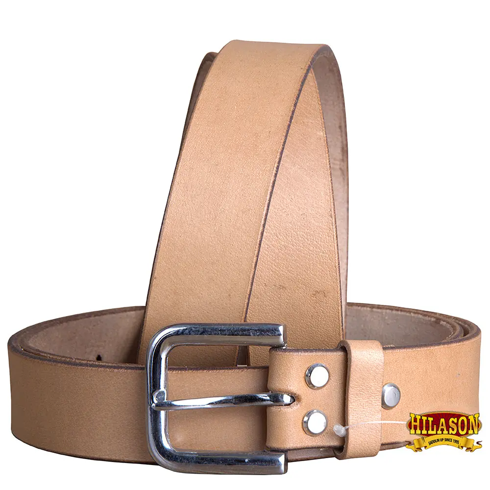 Hilason Western Genuine Leather Belt For Men Women Cowboy Cowgirl Handmade Unisex Full Grain Heavy Duty Jeans 1