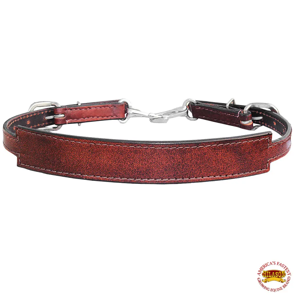 Hilason Horse Adjusts 24" - 27" Size Leather Breast Collar Wither Strap 1