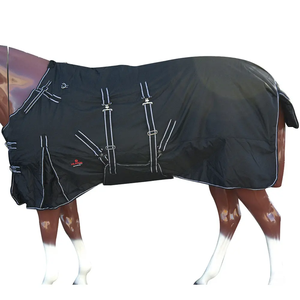 Hilason 1200D Winter Waterproof Turnout Horse Blanket Belly Wrap| | Blankets For 1