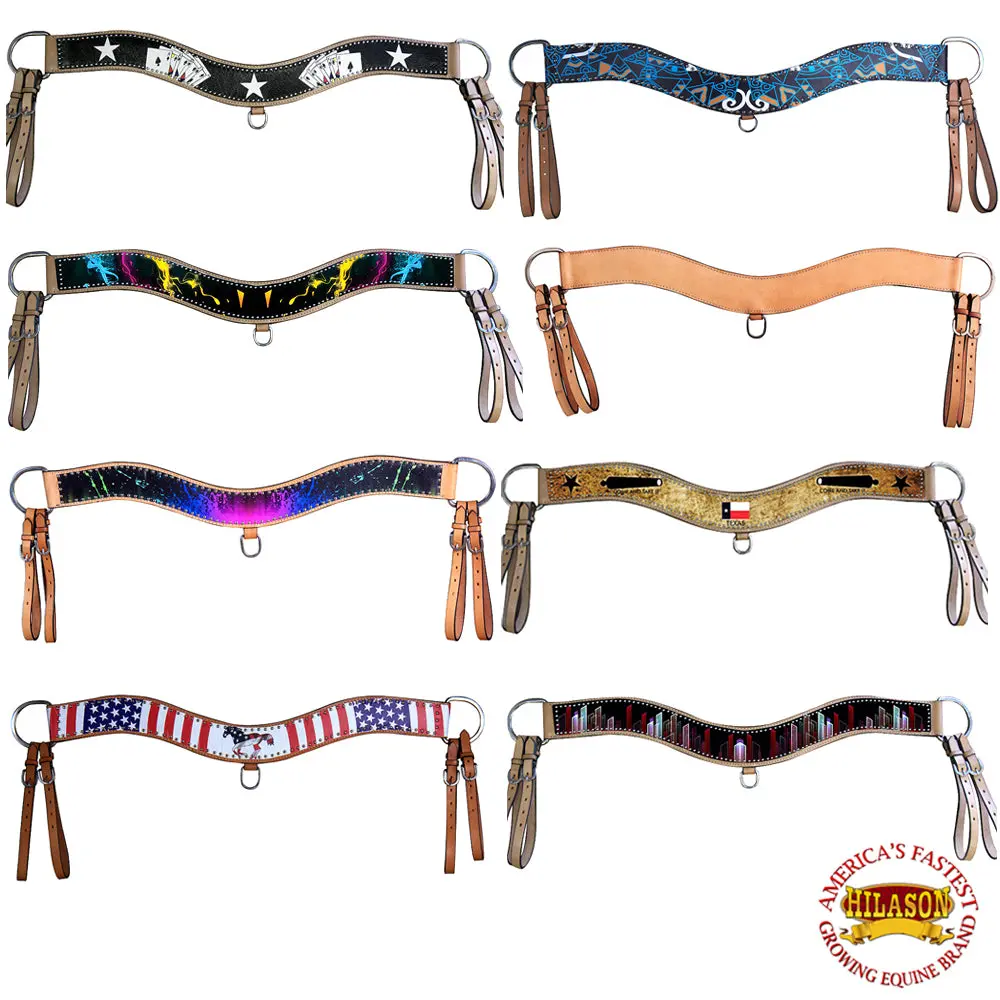 Hilason Western Horse Tripping Breast Collar American Leather 1