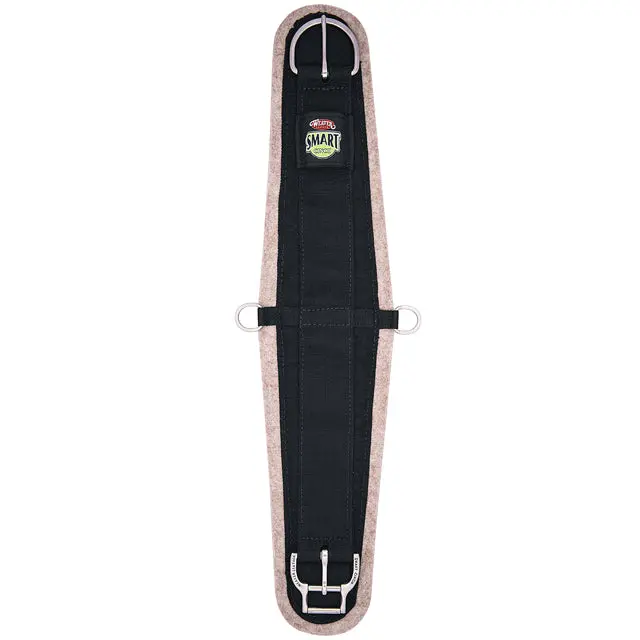 32" Weaver 1/2" Wool Blend Felt Lined Horse Roper Smart Cinch Girth Black 1