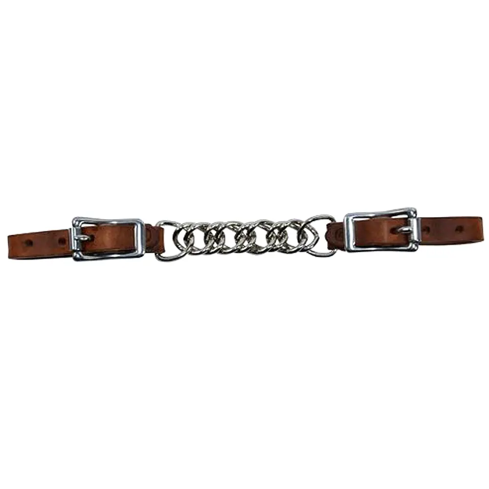 3 1/2 In Circle Y Horse Tack Double Flat Link Curb Chain 1