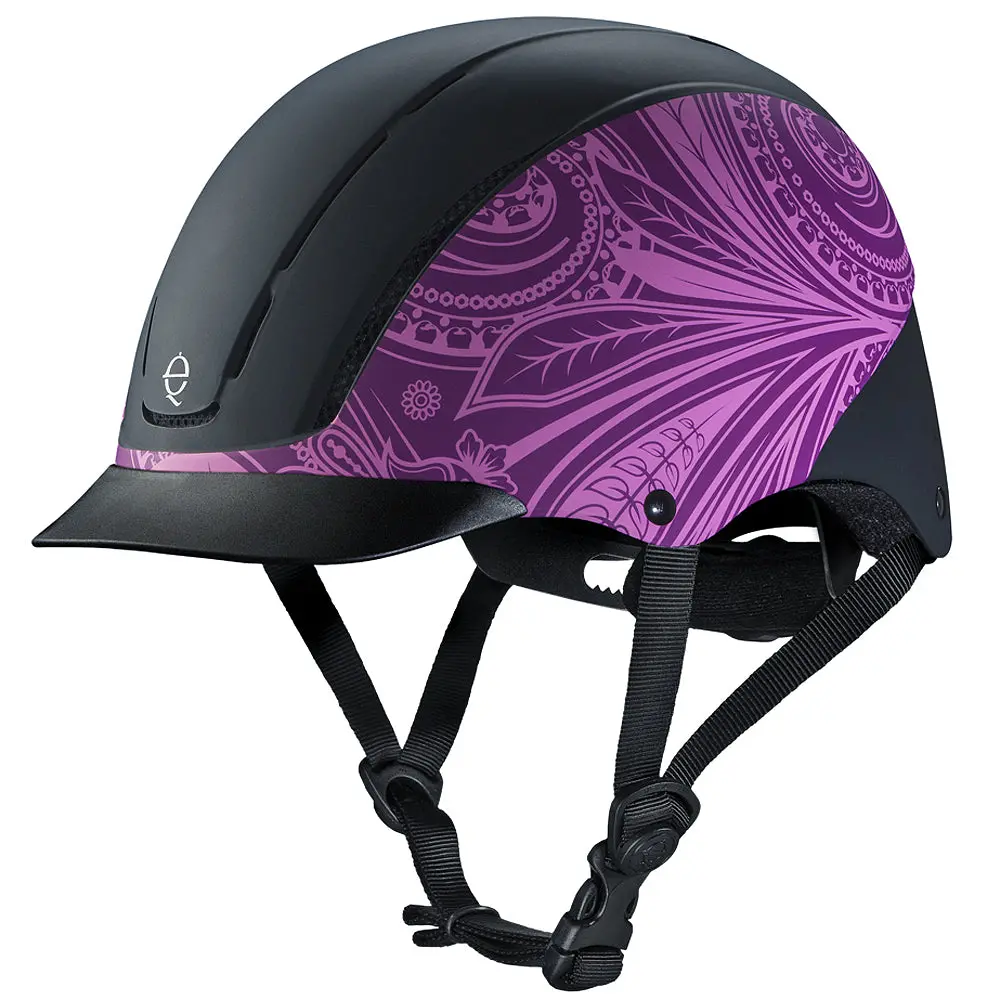 Troxel Dialfit Low Profile Spirit Horse Riding Helmet Purple Boho 1