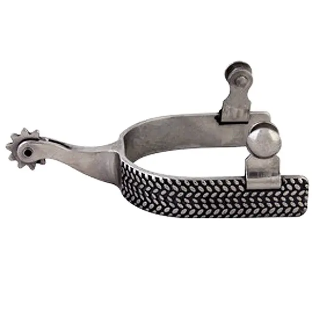 Western Ss Rope Wide Rosebud Mens Spurs 1