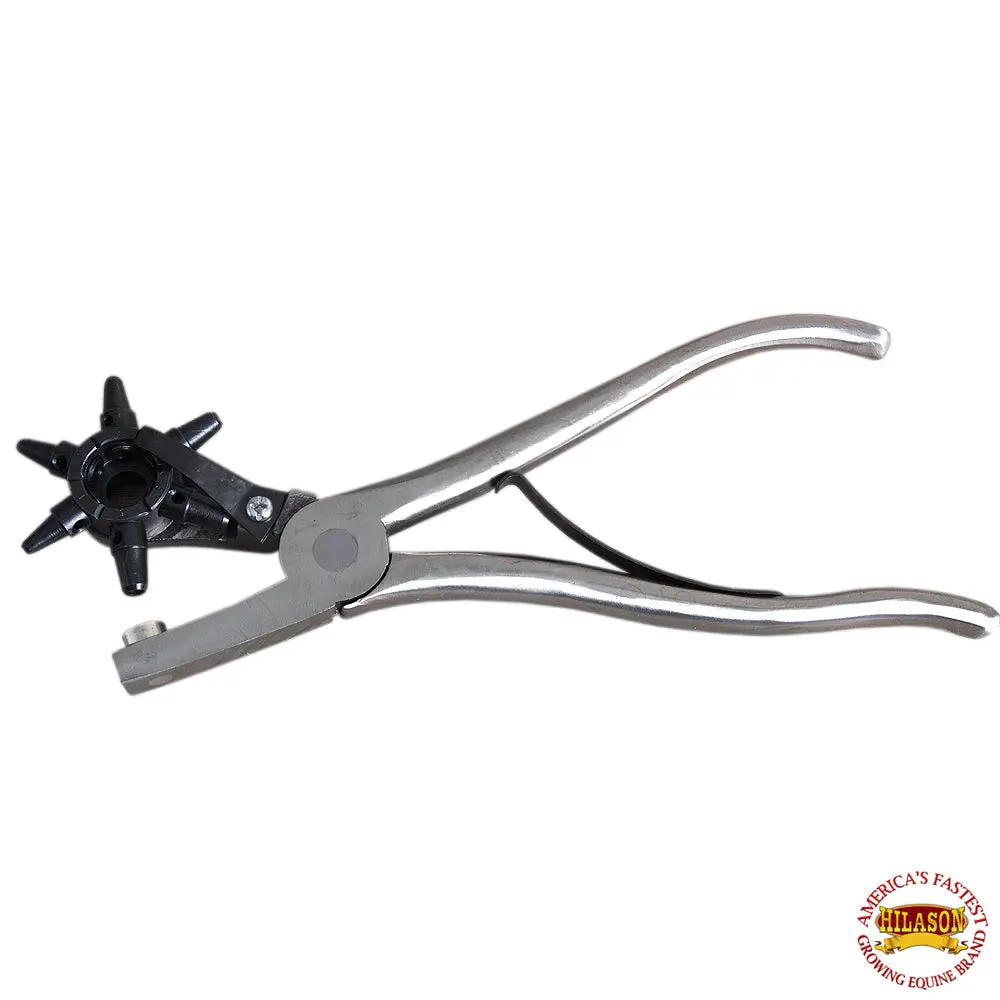 Hilason Western Leather Tool Punch Pliers Hole With 6 Tube 1