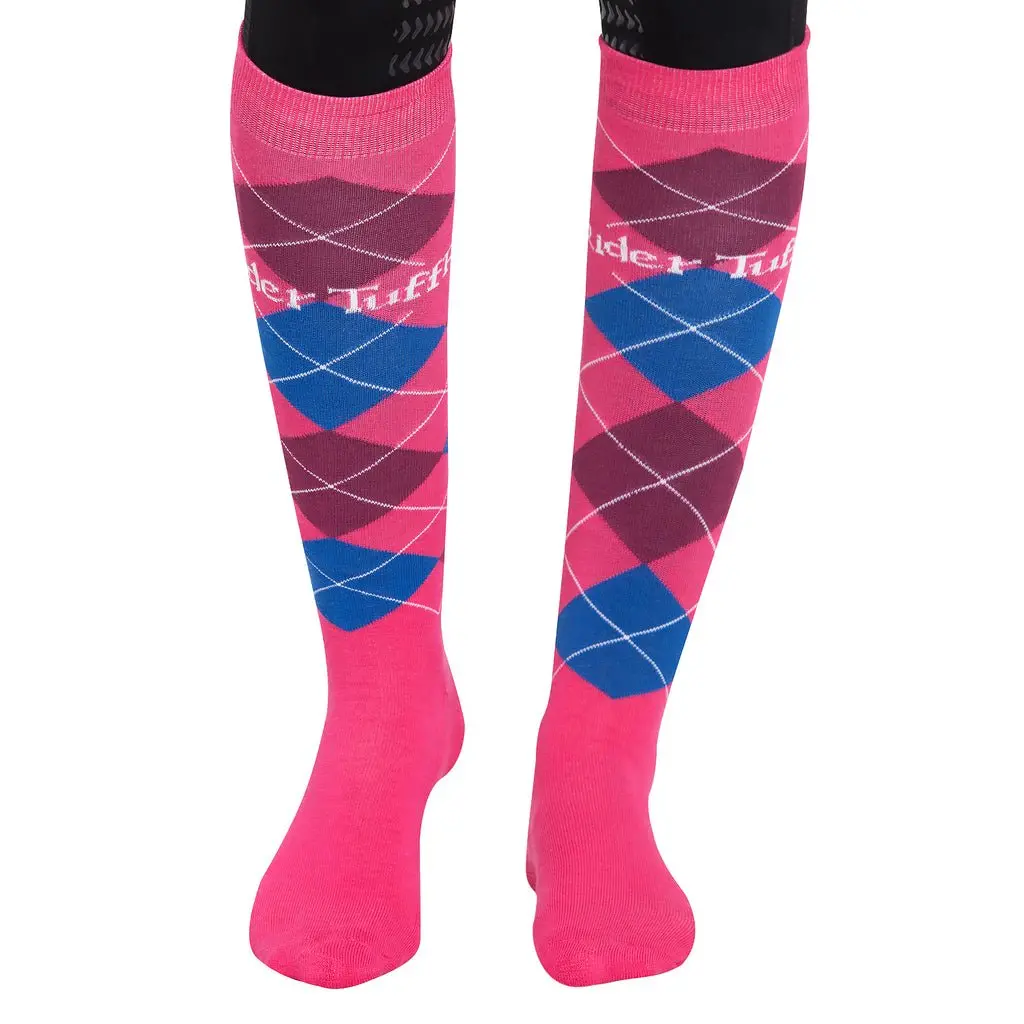 Tuffrider Argyle Knee Hi Socks 6