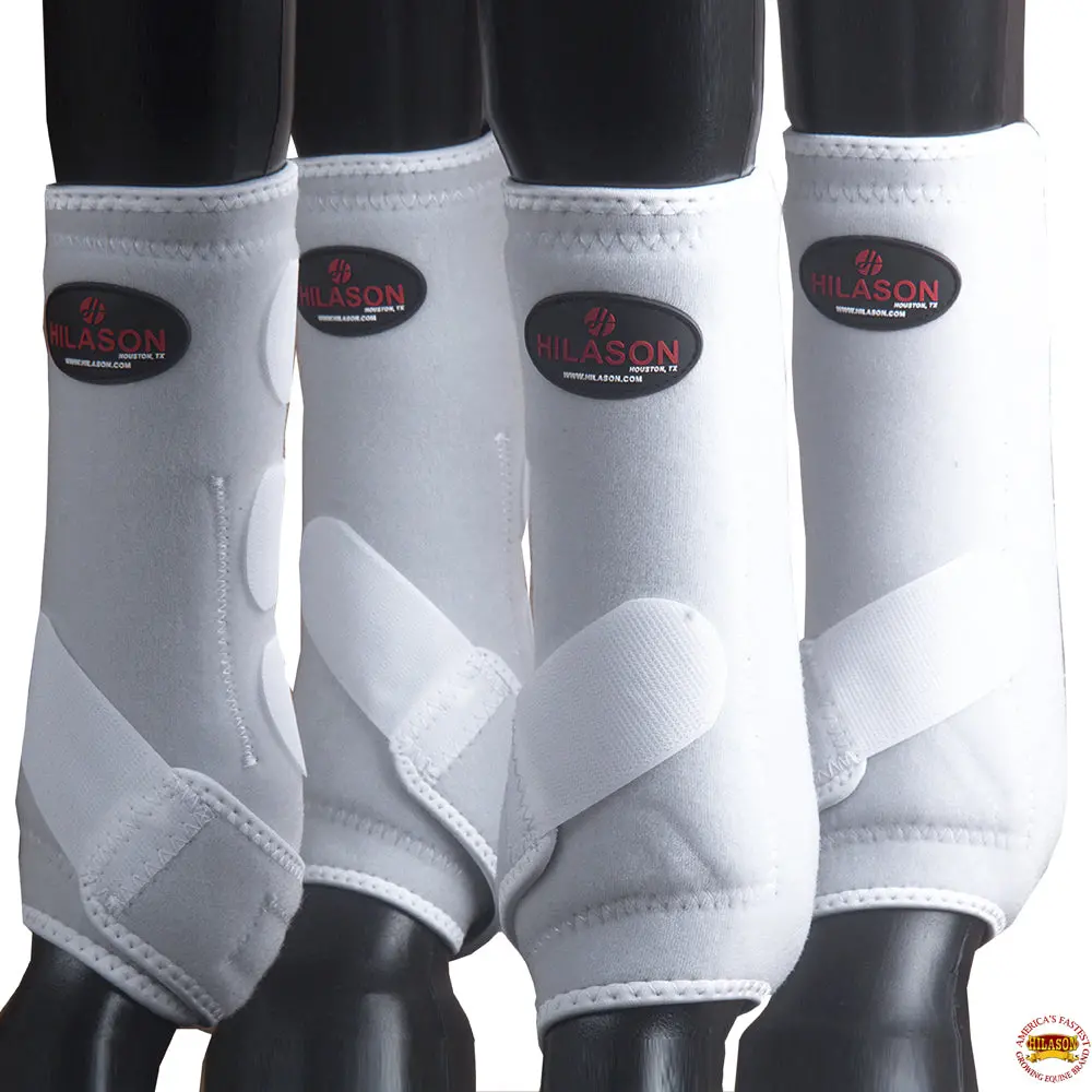 4 Pack Lrg Hilason Horse Medicine Sports Boots Front Rear Hind Leg 1