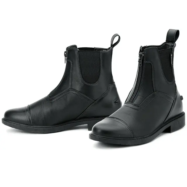 Ovation Horse Rider Energy Zip Front Synthetic Paddock Boots Black 9
