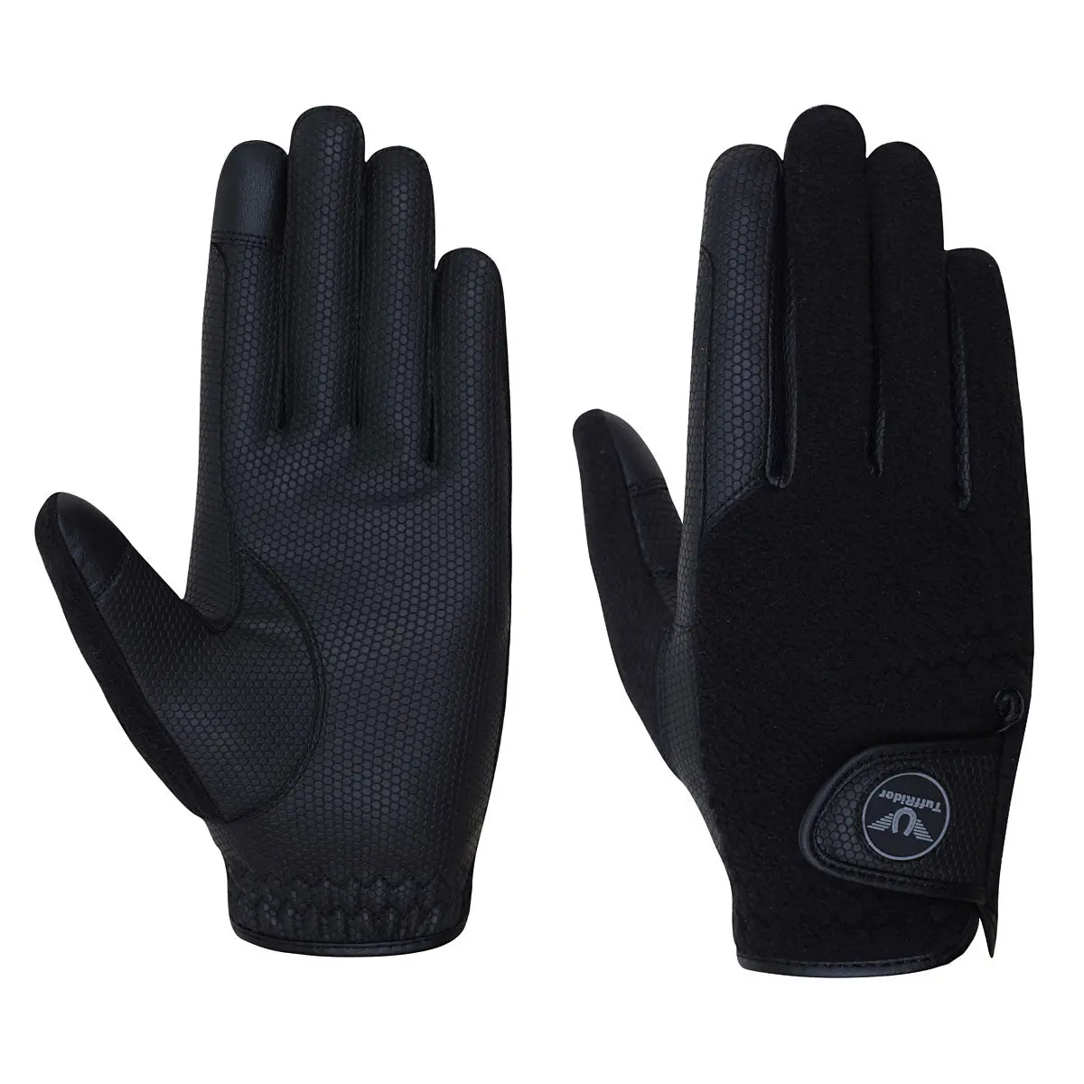 Tuffrider Fleece Back Smart Riding Gloves 1