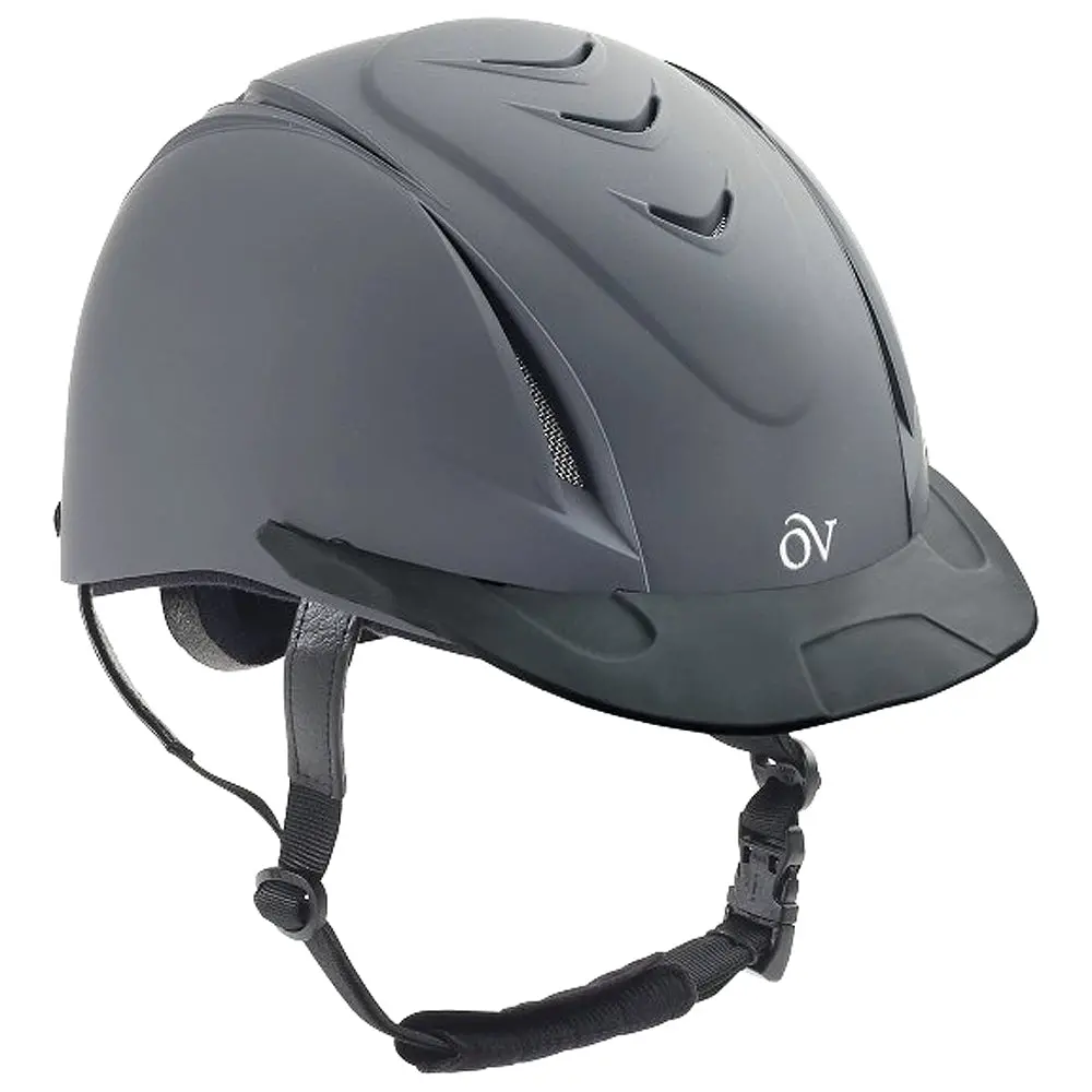 Ovation Ventilated Deluxe Schooler Helmet Dark Grey 1