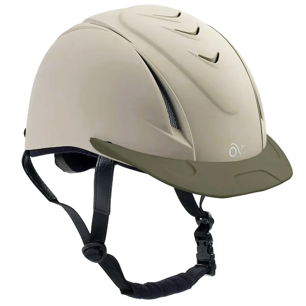 Ovation Comfortable Ventilated Deluxe Schooler Helmet Tan 1