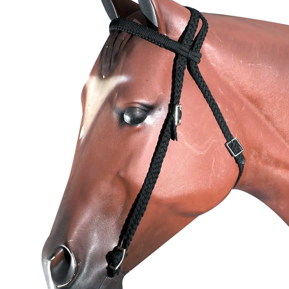 Horse Bridle Headstall Flat Braided Paracord By Hilason 1