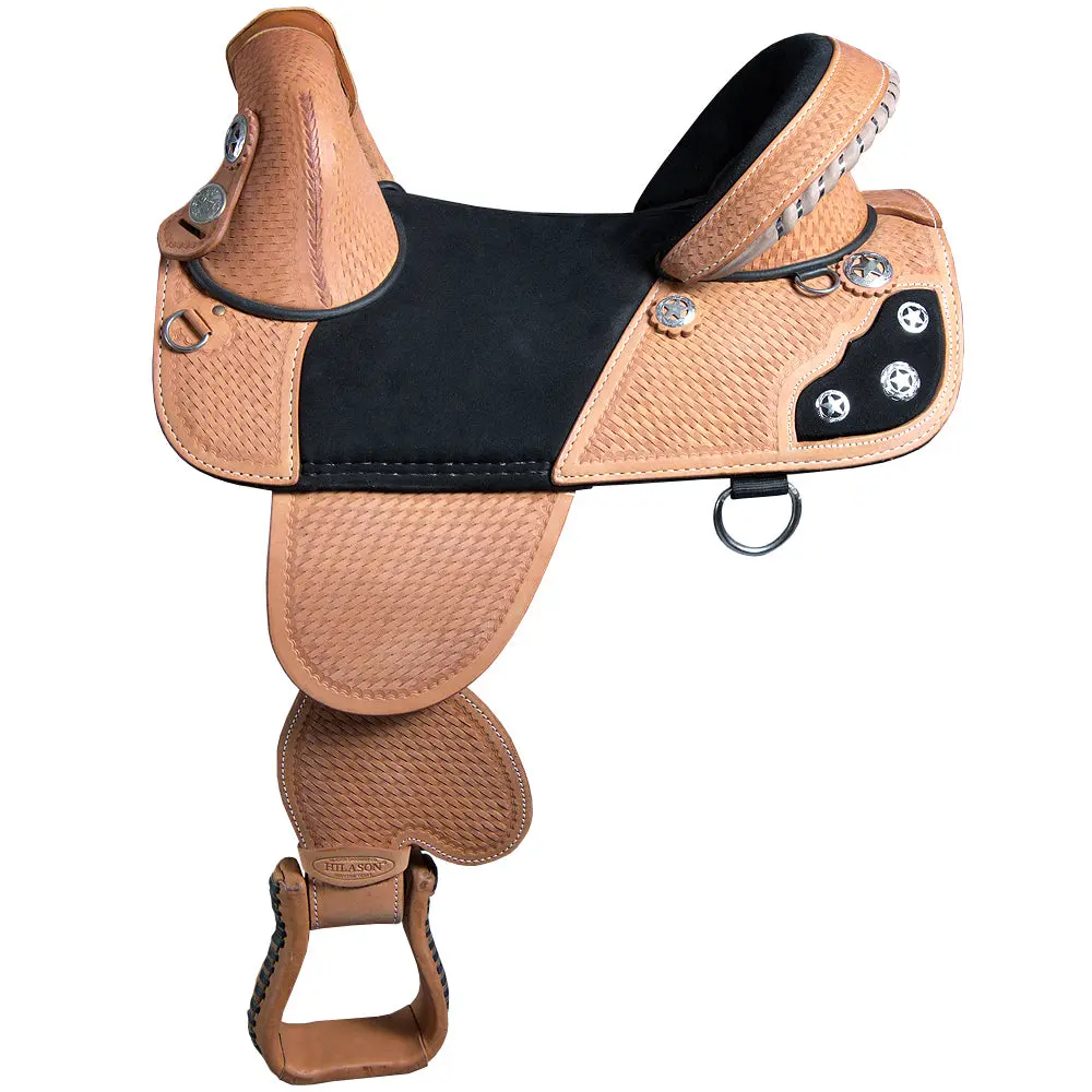 15 Treeless Western Trail Barrel Racing American Leather Saddle Hilason 1