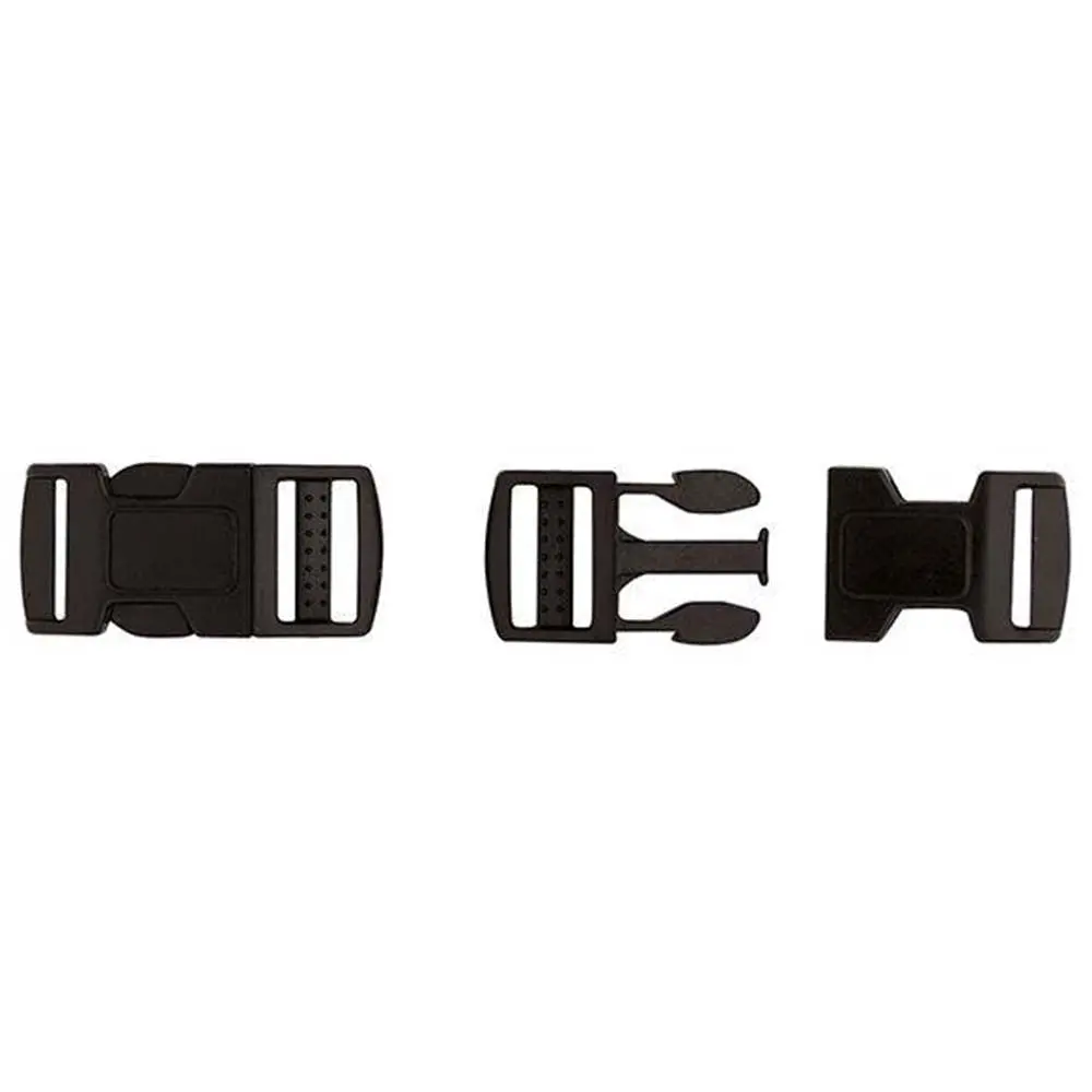 Hilason Western Horse Tack Plastic Buckle Set Black Side Squeeze 1