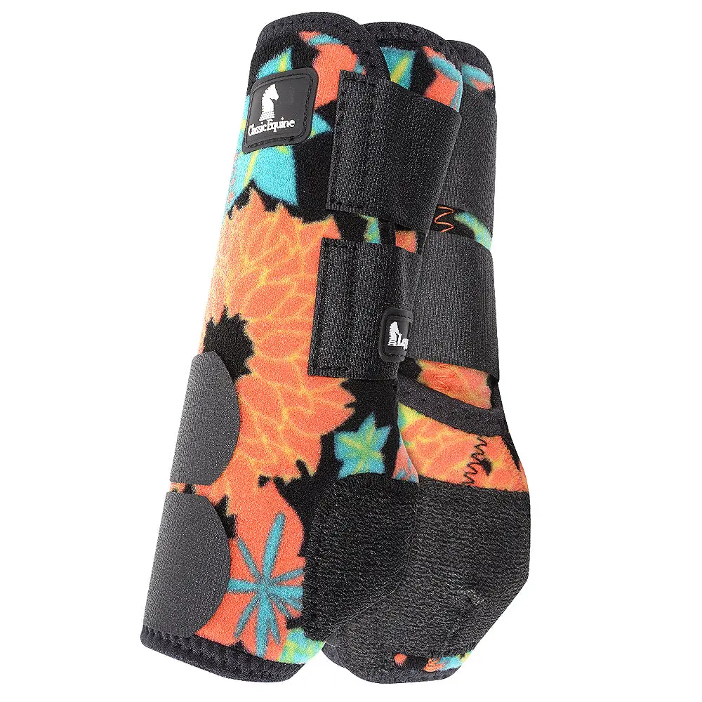 Coral Tropics Classic Equine Rear Hind Legacy System Sports Horse Leg Boots L/M/S 1