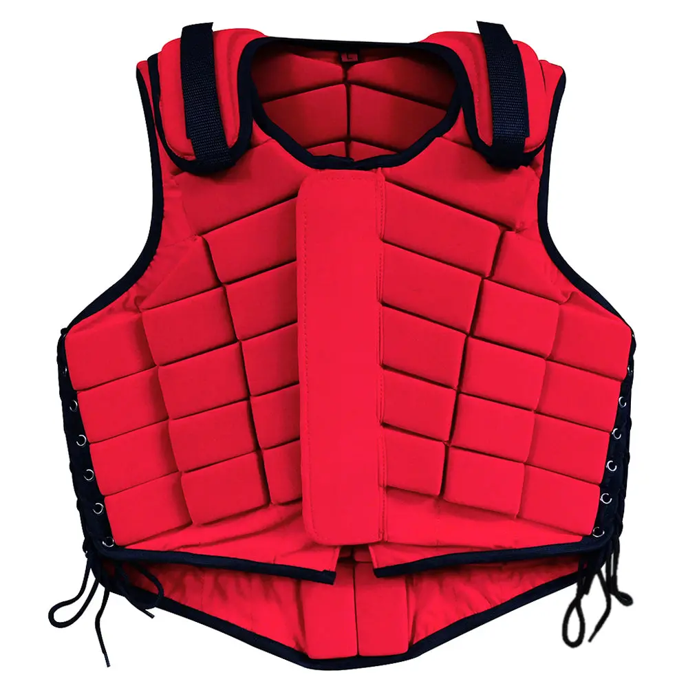Hilason Adult Safety Equestrian Eventing Protective Protection Vest Red | Horse Riding Unisex 1