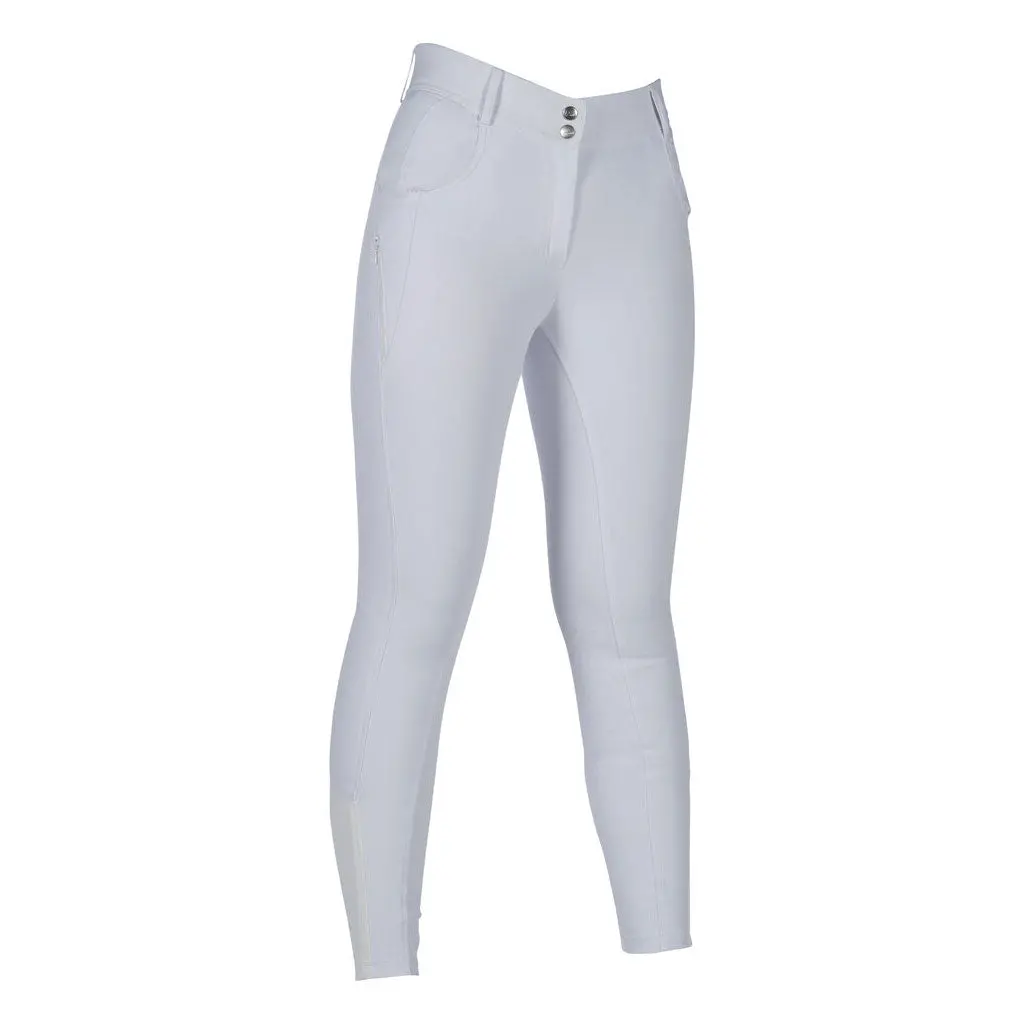 Hkm Ari Mid Rise- Sil. Full Seat Ladies Riding Breeches 1