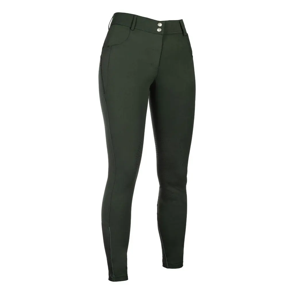 Hkm Ari Mid Rise- Sil. Knee Patch Ladies Riding Breeches 1