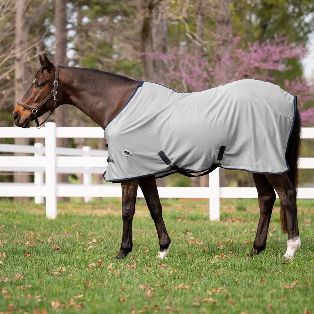 Miller's Fly Sheet - Gray With Royal Trim 1