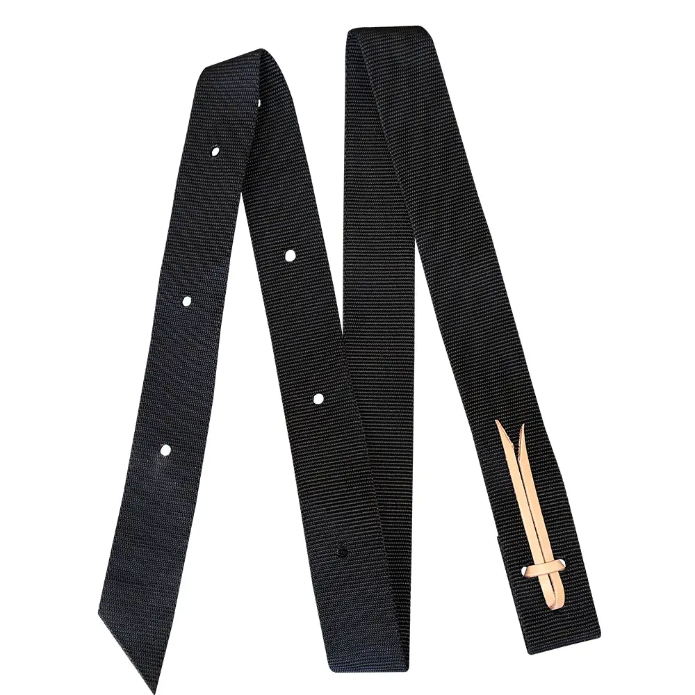 2 In X 6 Ft Hilason Western Horse Polypropylene Leather Cinch Strap 1